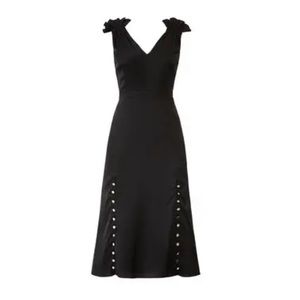 Prabal Gurung Black Ruffled Midi dress 2